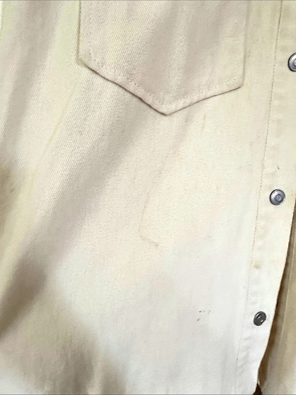 Distressed Utility Jacket in Cream - Picture 3 of 4
